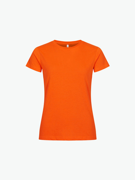 Clique New Classic-T Women - Signaaloranje T-Shirt Dames Clique XS