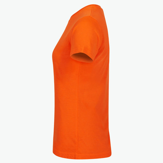 Clique New Classic-T Women - Signaaloranje T-Shirt Dames Clique
