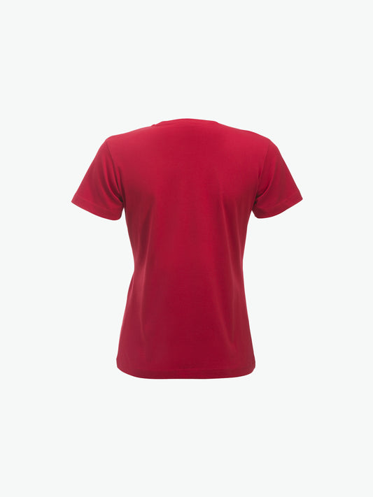 Clique New Classic-T Women - Rood T-Shirt Dames Clique