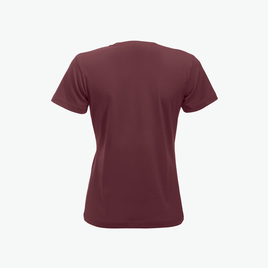 Clique New Classic-T Women - Bordeaux T-Shirt Dames Clique