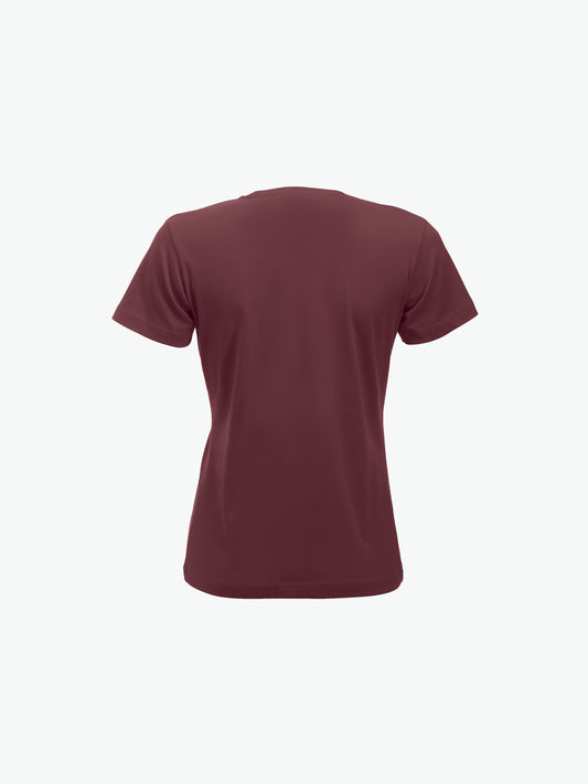 Clique New Classic-T Women - Bordeaux T-Shirt Dames Clique