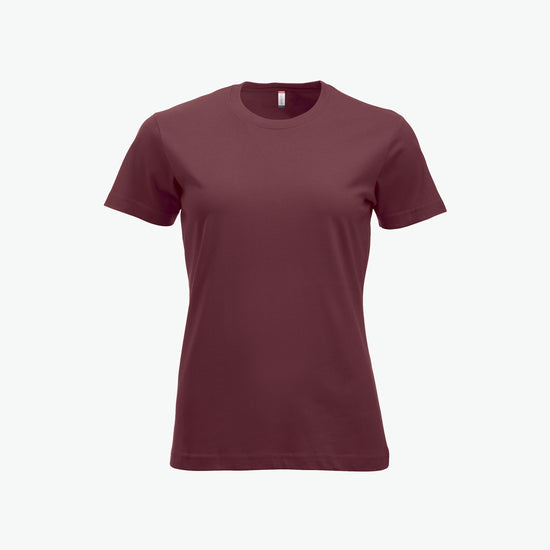 Clique New Classic-T Women - Bordeaux T-Shirt Dames Clique XS