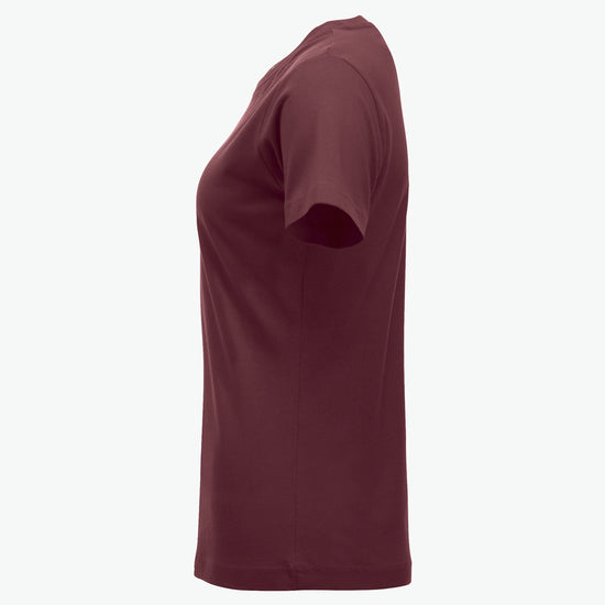 Clique New Classic-T Women - Bordeaux T-Shirt Dames Clique