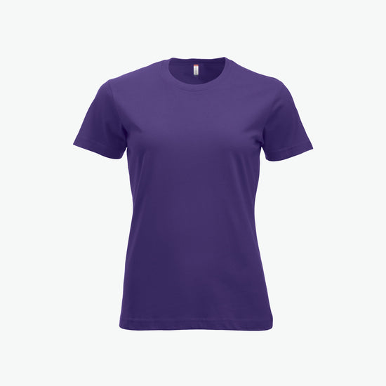 Clique New Classic-T Women - Helder Lila T-Shirt Dames Clique XS
