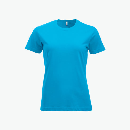 Clique New Classic-T Women - Turquoise T-Shirt Dames Clique XS