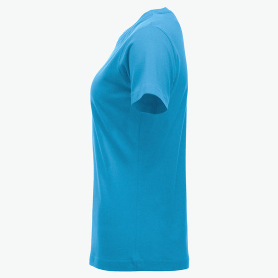 Clique New Classic-T Women - Turquoise T-Shirt Dames Clique