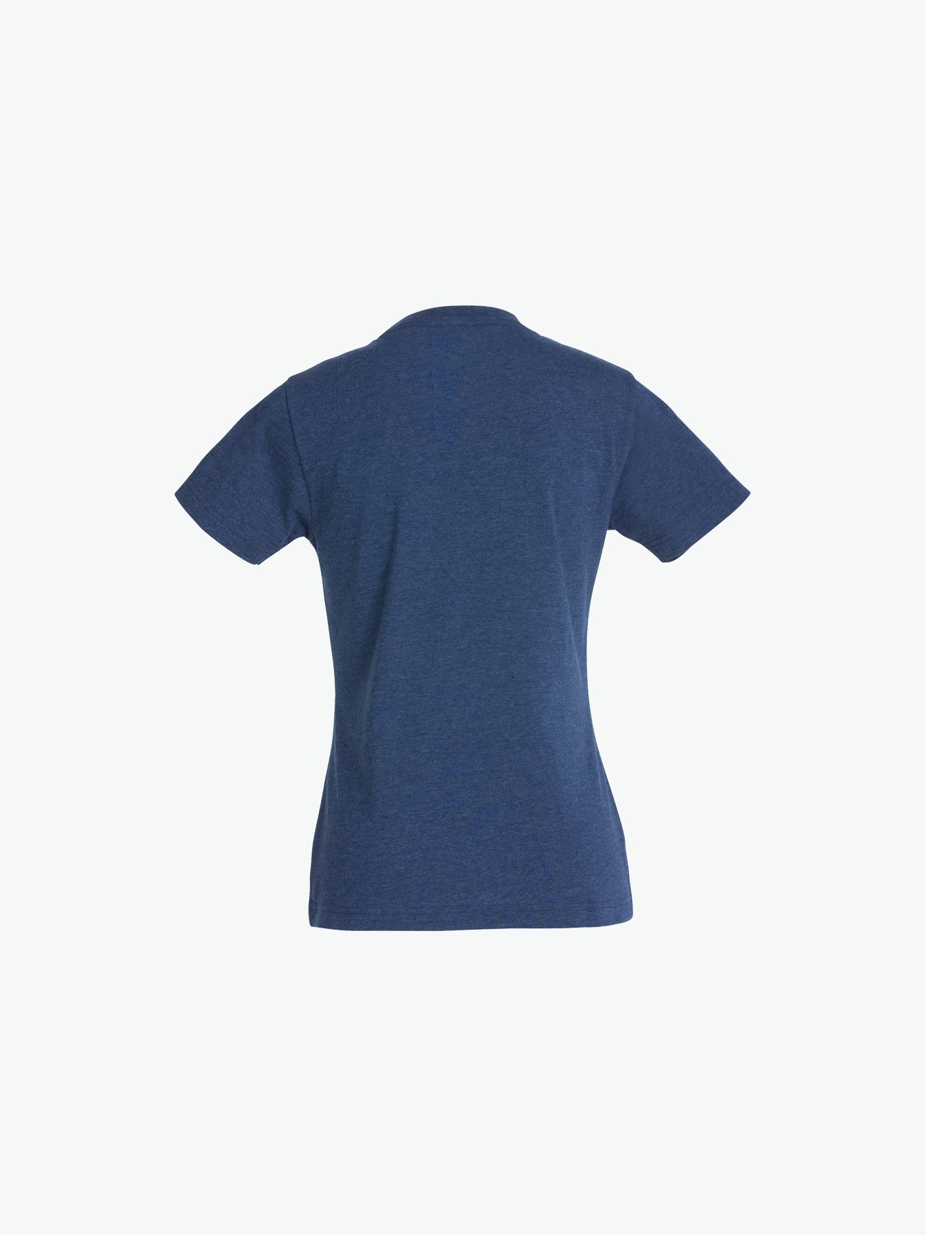 Clique New Classic-T Women - Blauwmelange T-Shirt Dames Clique