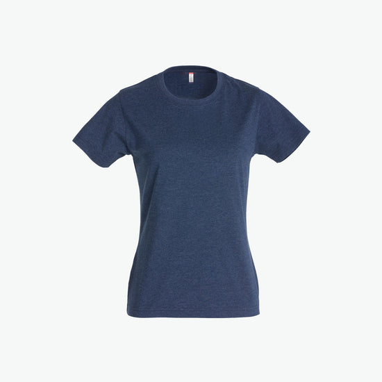 Clique New Classic-T Women - Blauwmelange T-Shirt Dames Clique XS