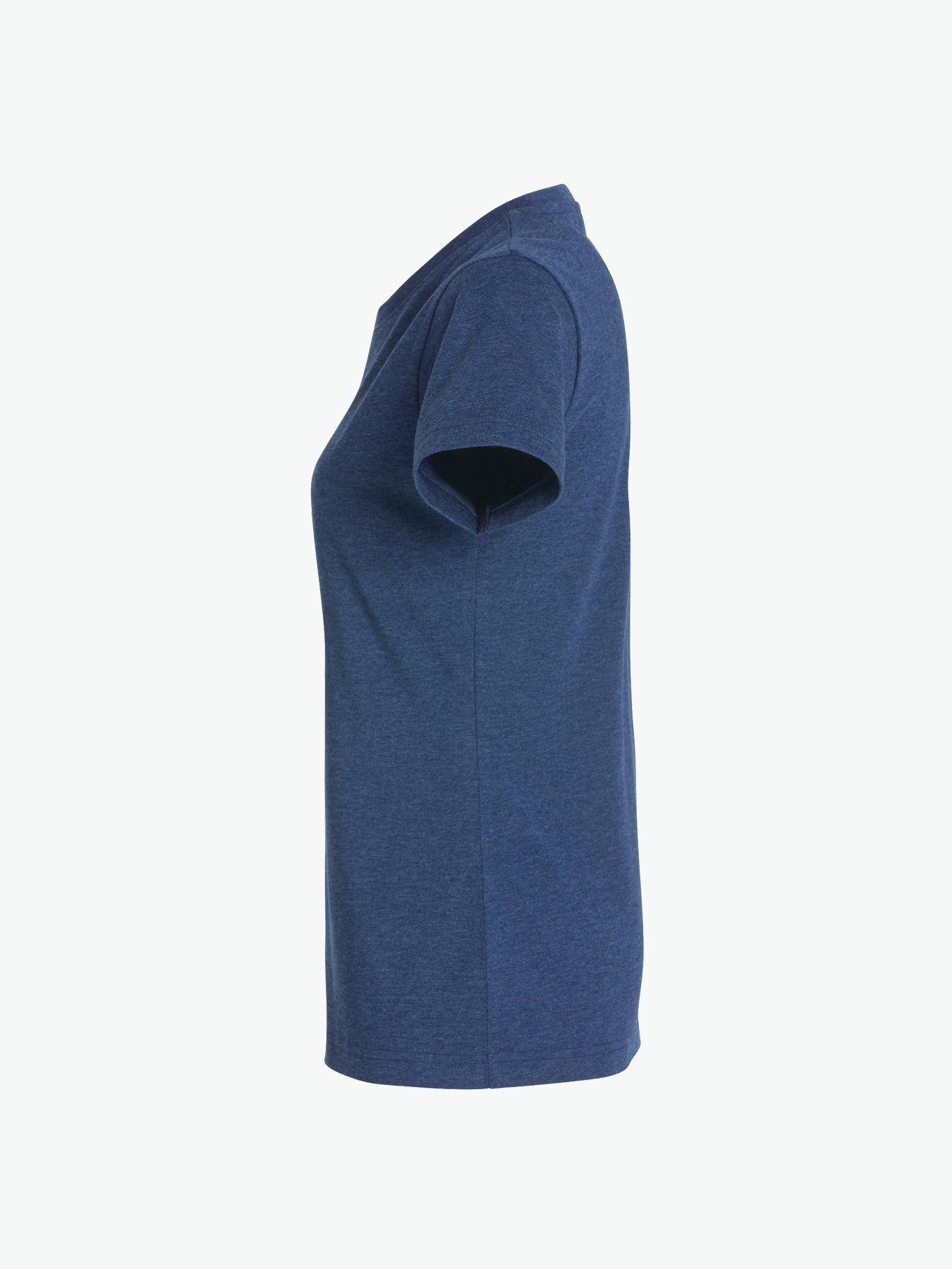 Clique New Classic-T Women - Blauwmelange T-Shirt Dames Clique