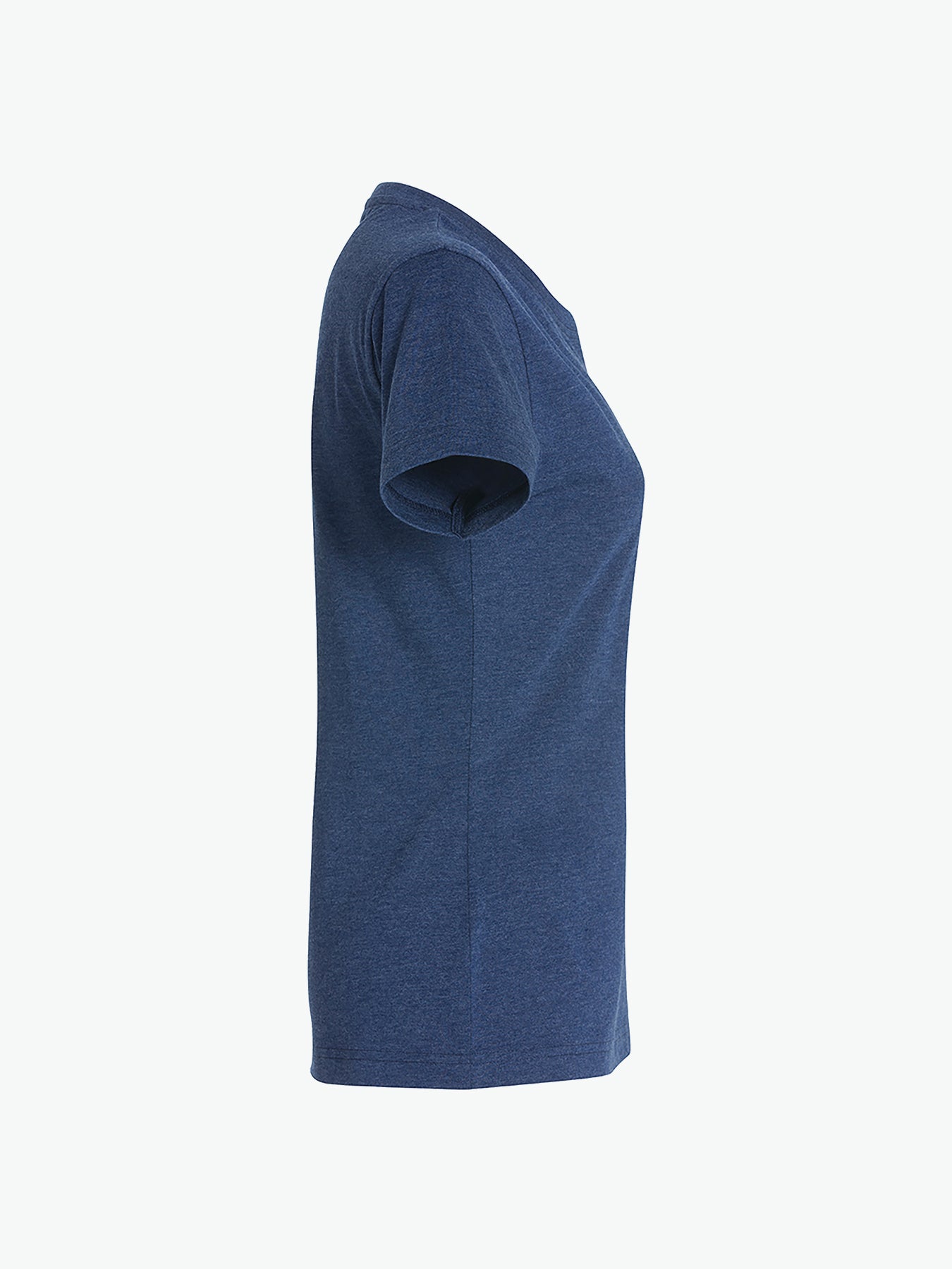 Clique New Classic-T Women - Blauwmelange T-Shirt Dames Clique