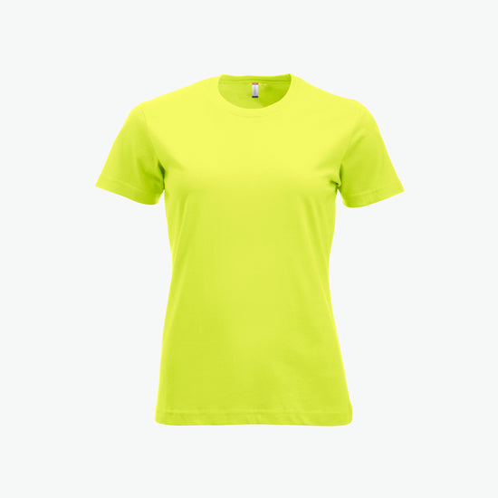 Clique New Classic-T Women - Signaalgroen T-Shirt Dames Clique XS