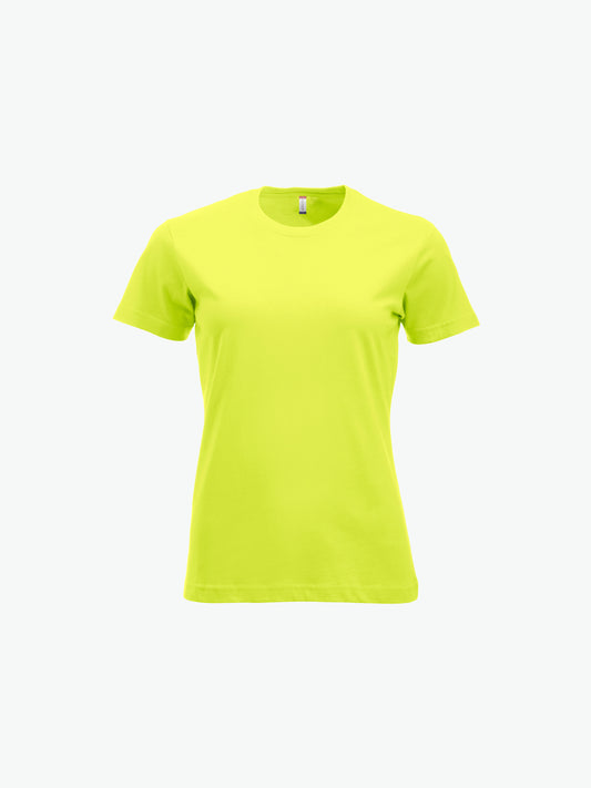 Clique New Classic-T Women - Signaalgroen T-Shirt Dames Clique XS