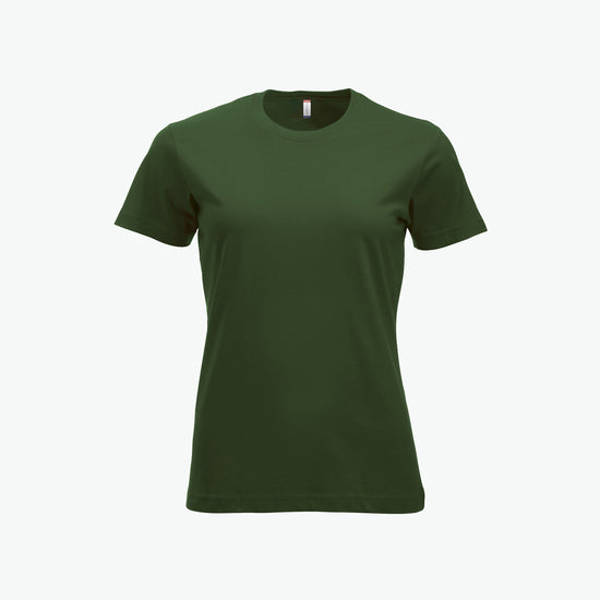Clique New Classic-T Women - Flessengroen T-Shirt Dames Clique XS