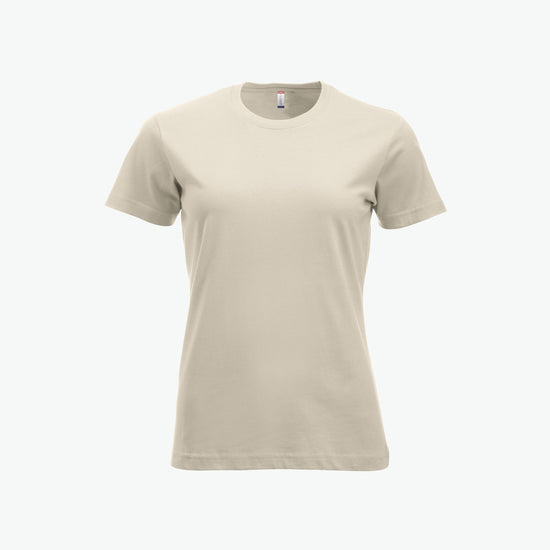 Clique New Classic-T Women - Licht Khaki T-Shirt Dames Clique XS