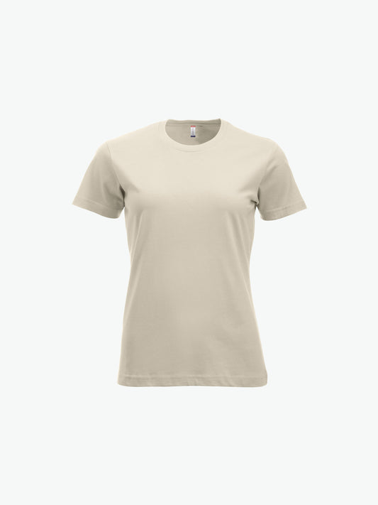 Clique New Classic-T Women - Licht Khaki T-Shirt Dames Clique XS