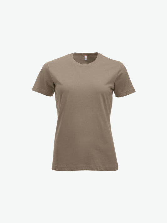 Clique New Classic-T Women - Caffe Latte T-Shirt Dames Clique XS