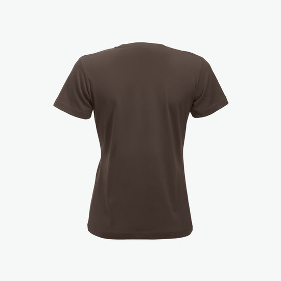 Clique New Classic-T Women - Dark Mocca T-Shirt Dames Clique