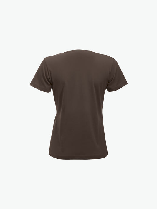 Clique New Classic-T Women - Dark Mocca T-Shirt Dames Clique