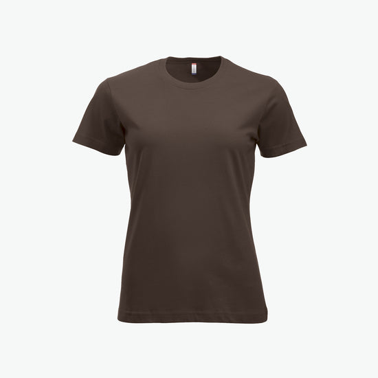 Clique New Classic-T Women - Dark Mocca T-Shirt Dames Clique XS