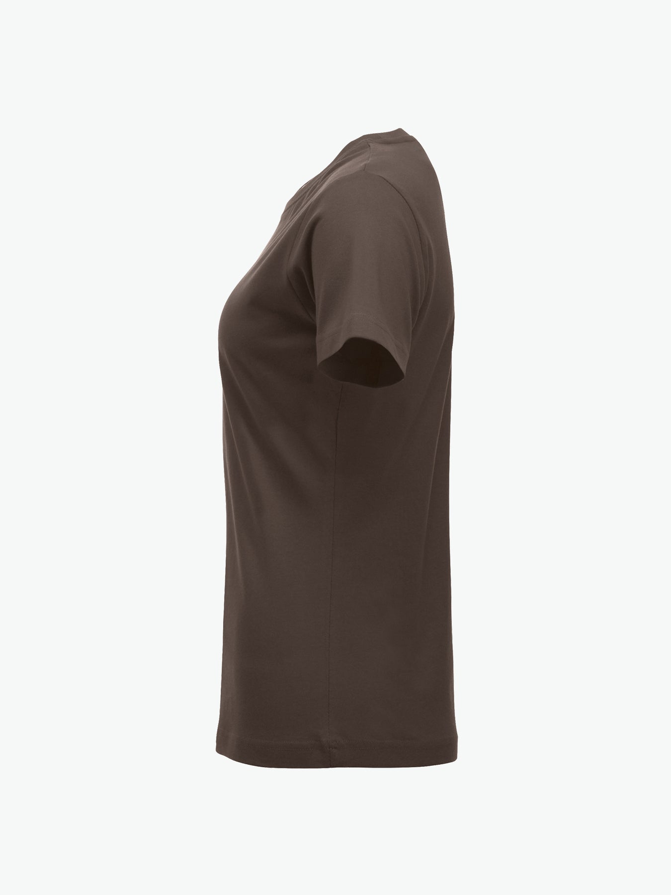 Clique New Classic-T Women - Dark Mocca T-Shirt Dames Clique