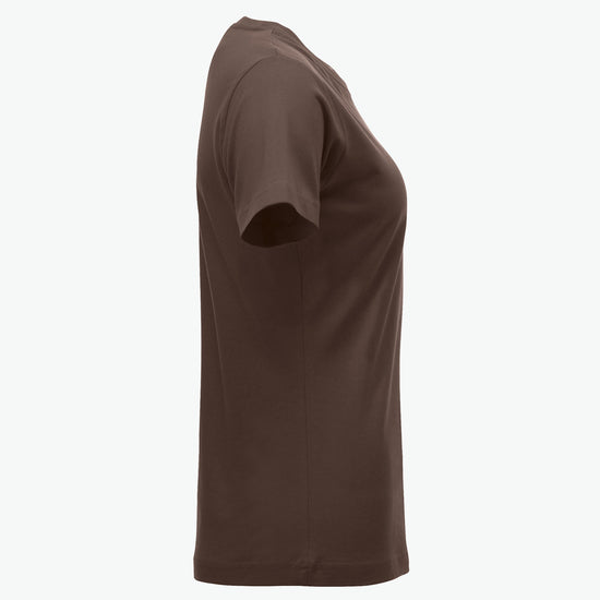 Clique New Classic-T Women - Dark Mocca T-Shirt Dames Clique