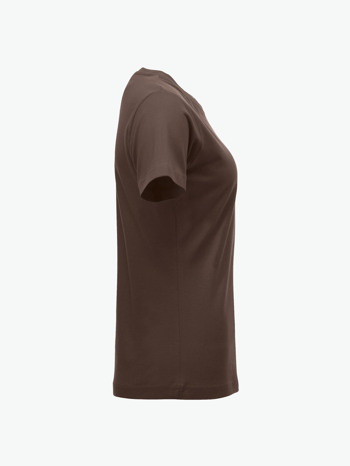 Clique New Classic-T Women - Dark Mocca T-Shirt Dames Clique