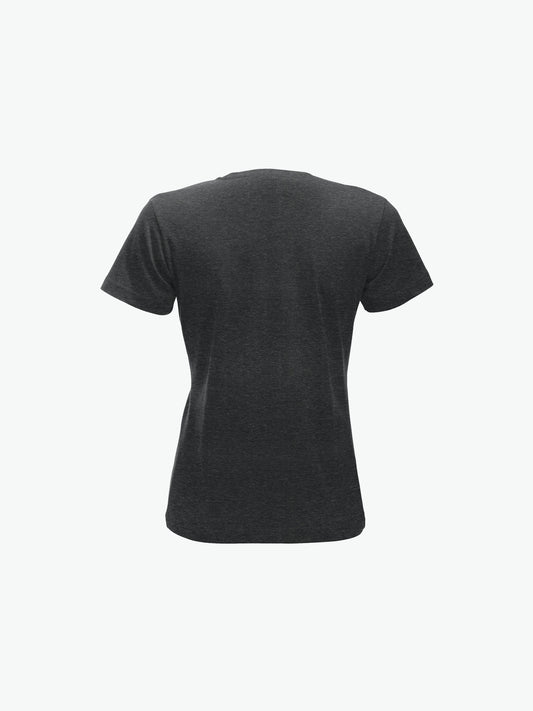 Clique New Classic-T Women - Antraciet Melange T-Shirt Dames Clique