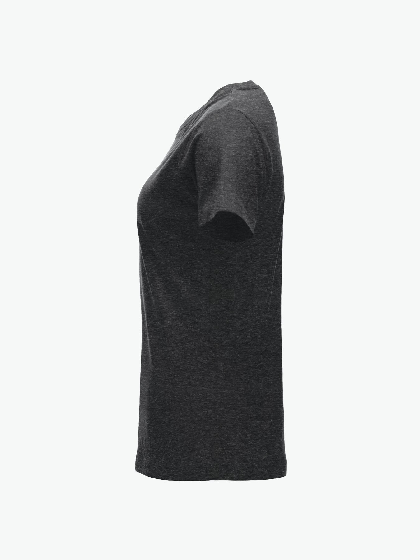 Clique New Classic-T Women - Antraciet Melange T-Shirt Dames Clique