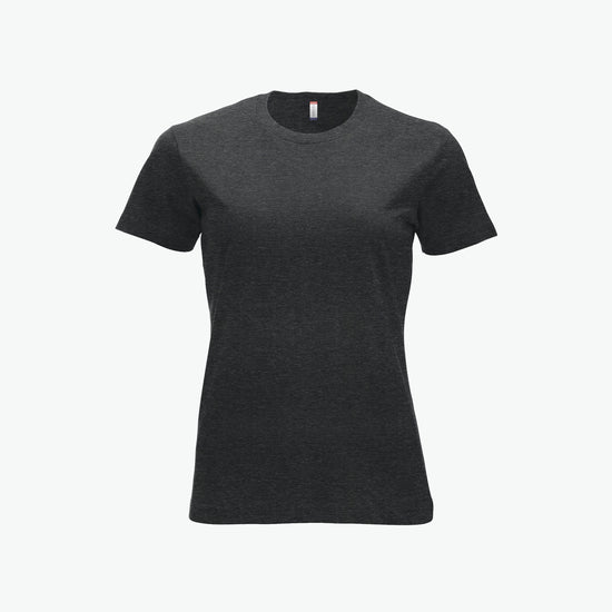 Clique New Classic-T Women - Antraciet Melange T-Shirt Dames Clique XS