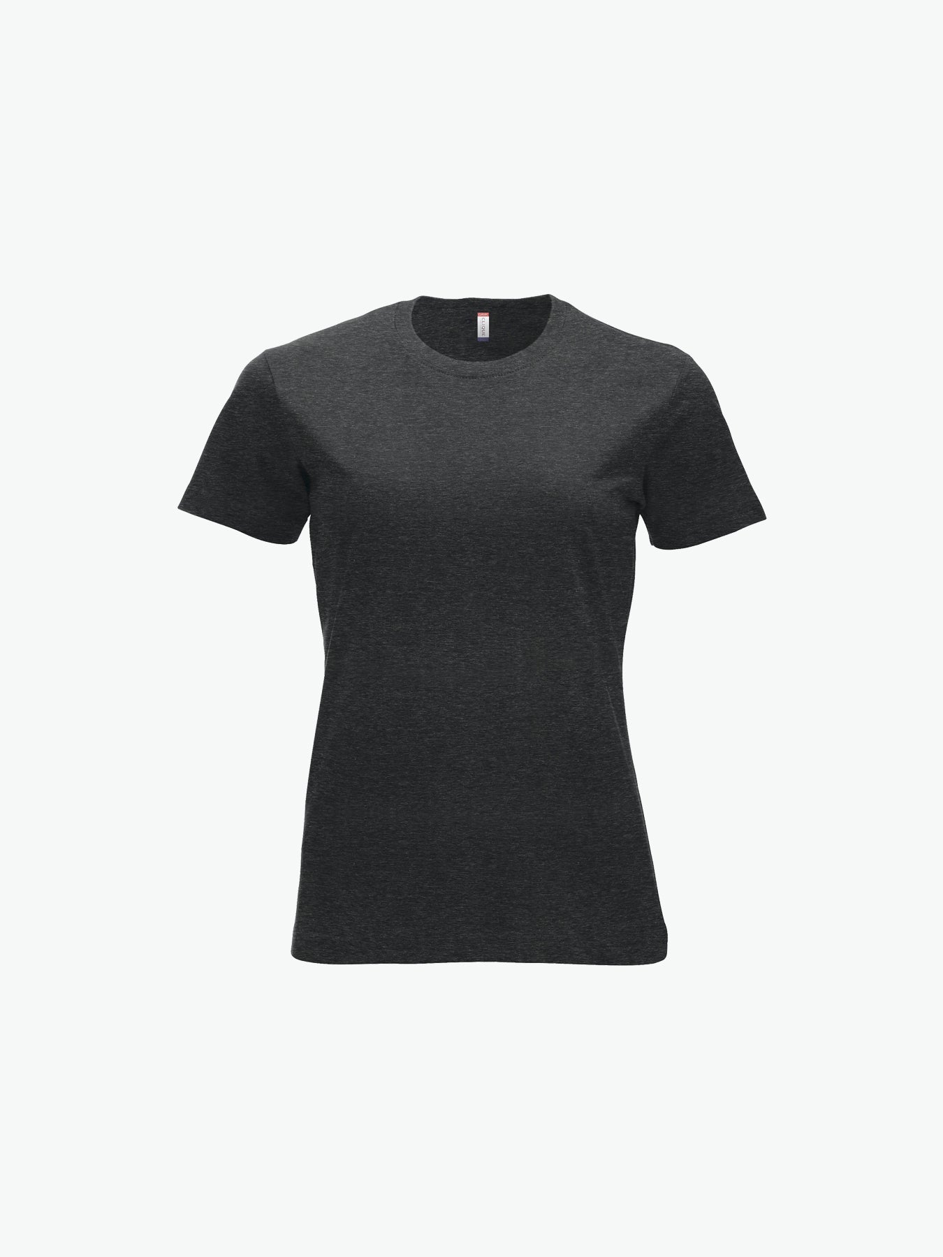 Clique New Classic-T Women - Antraciet Melange T-Shirt Dames Clique XS