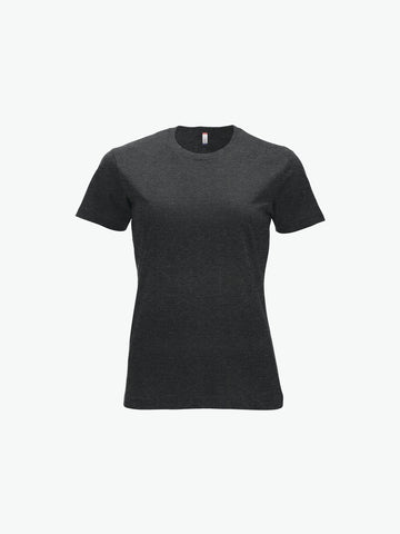 Clique New Classic-T Women - Antraciet Melange T-Shirt Dames Clique XS