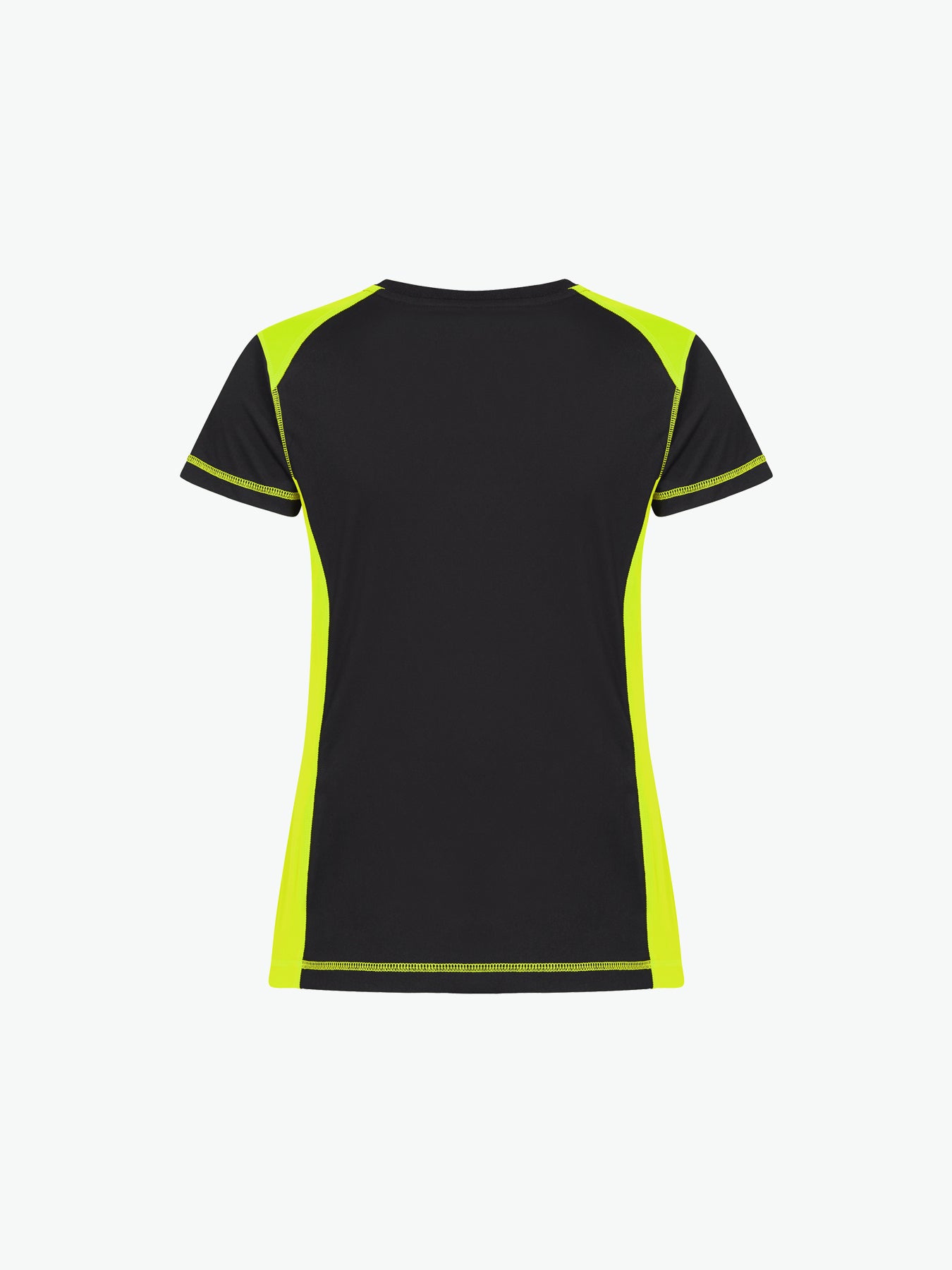 Clique Ambition-T Women - Signaalgeel T-Shirt Dames Clique