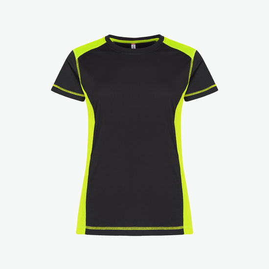 Clique Ambition-T Women - Signaalgeel T-Shirt Dames Clique XS