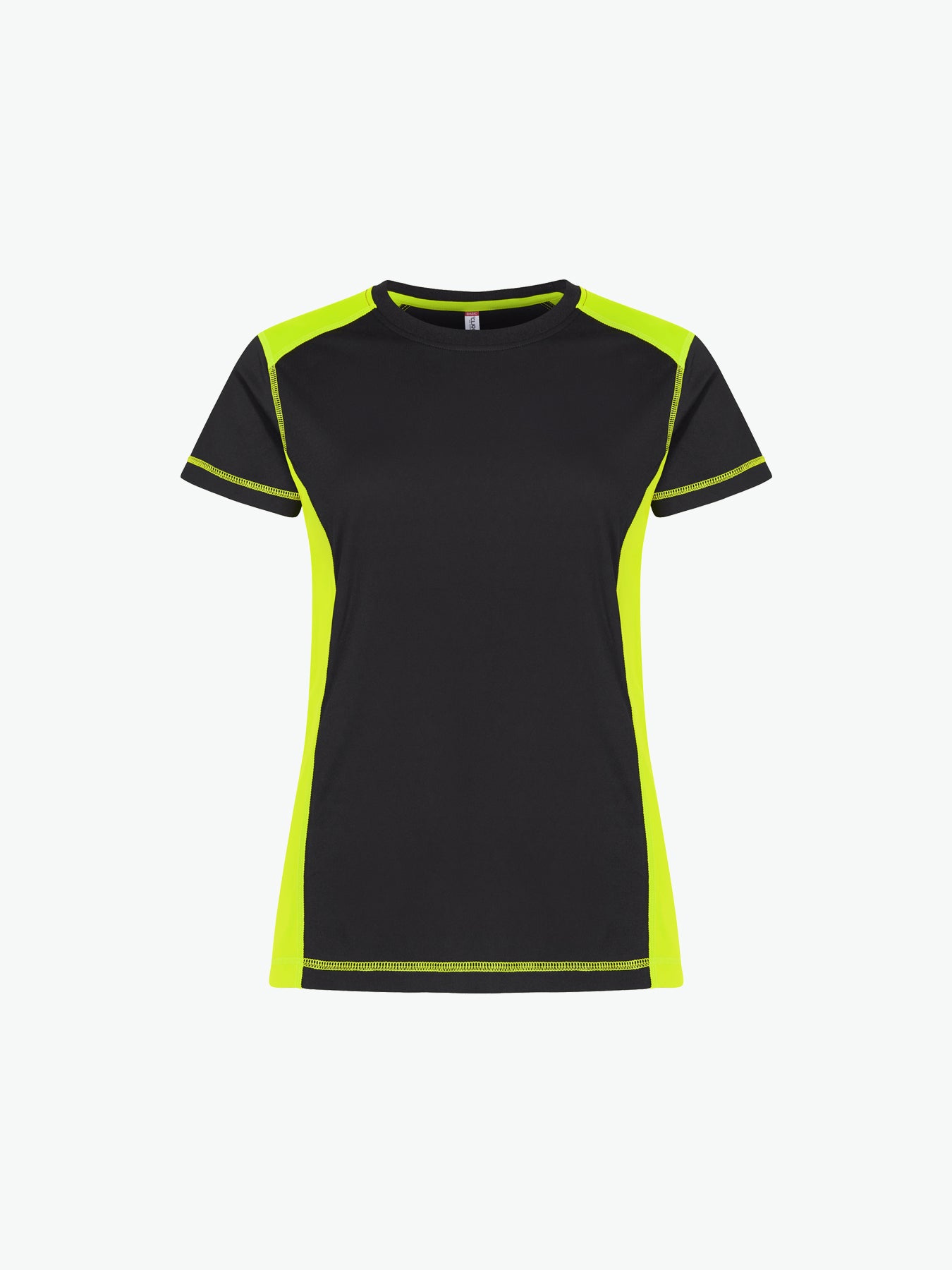 Clique Ambition-T Women - Signaalgeel T-Shirt Dames Clique XS