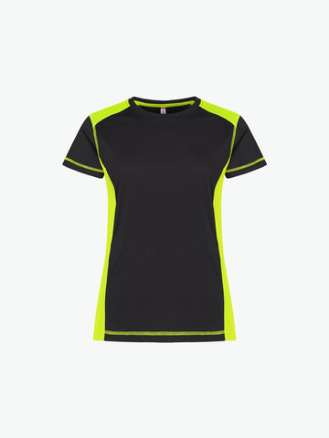 Clique Ambition-T Women - Signaalgeel T-Shirt Dames Clique XS