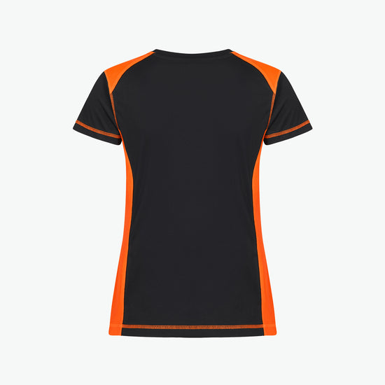 Clique Ambition-T Women - Signaaloranje T-Shirt Dames Clique