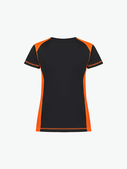 Clique Ambition-T Women - Signaaloranje T-Shirt Dames Clique