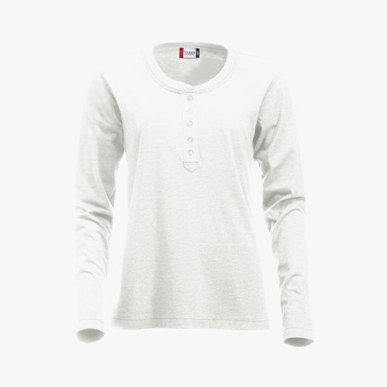 Clique Orlando Women - Steenwit T-Shirt Dames Clique S