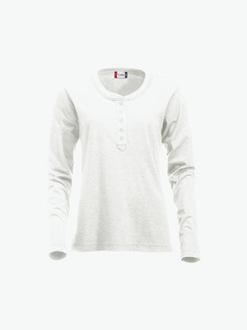 Clique Orlando Women - Steenwit T-Shirt Dames Clique S