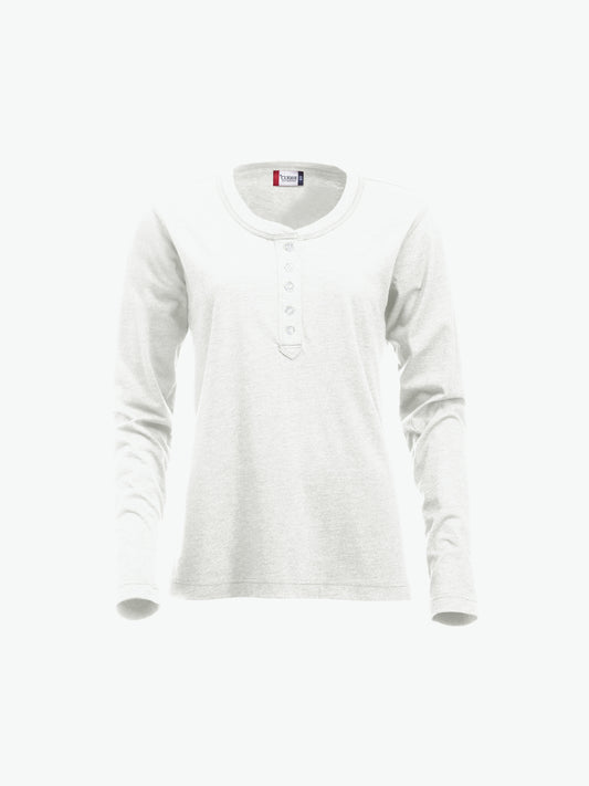 Clique Orlando Women - Steenwit T-Shirt Dames Clique S
