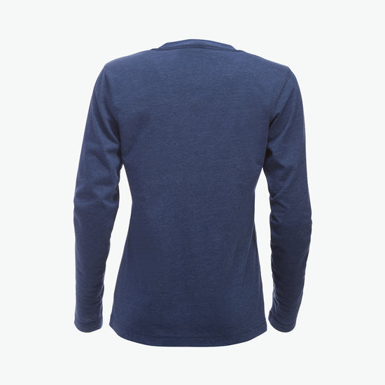 Clique Orlando - Blauwmelange T-Shirt Dames Clique