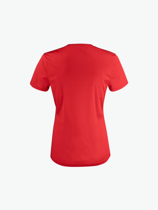 Clique Basic Active-T Women - Rood T-Shirt Dames Clique
