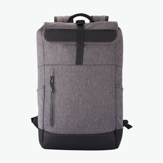 Clique Roll-Up Backpack - Antraciet Melange Rugtas Clique