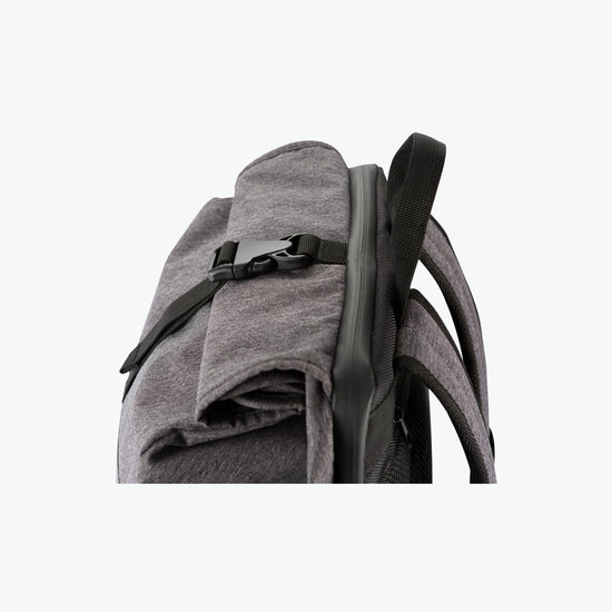 Clique Roll-Up Backpack - Antraciet Melange Rugtas Clique