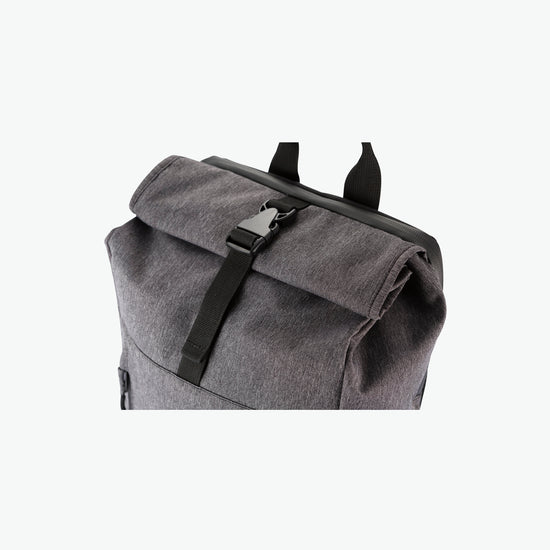 Clique Roll-Up Backpack - Antraciet Melange Rugtas Clique