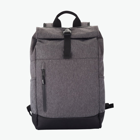 Clique Roll-Up Backpack - Antraciet Melange Rugtas Clique