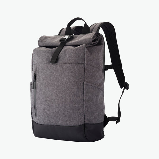 Clique Roll-Up Backpack - Antraciet Melange Rugtas Clique