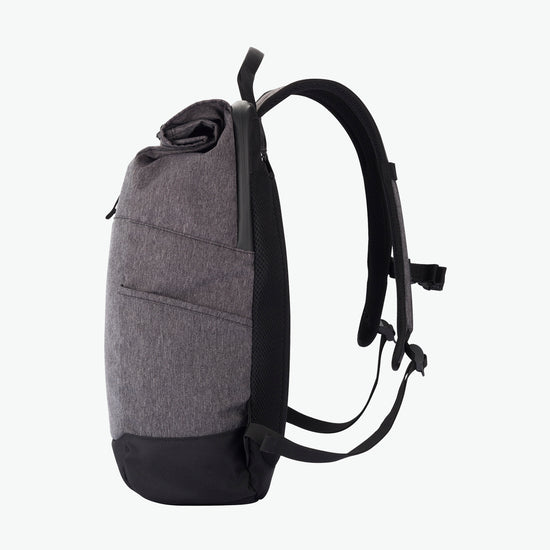 Clique Roll-Up Backpack - Antraciet Melange Rugtas Clique