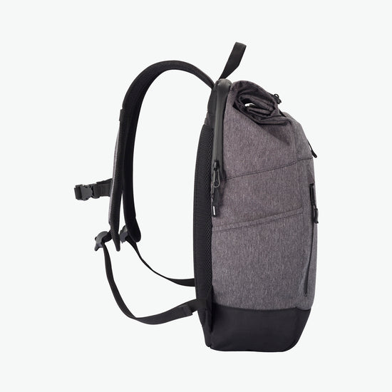 Clique Roll-Up Backpack - Antraciet Melange Rugtas Clique
