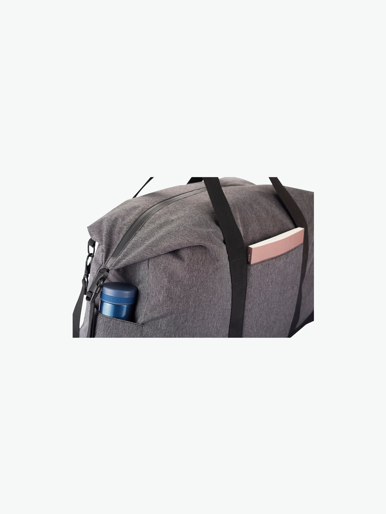 Clique Weekend duffle - Antraciet Melange Dufflebag Clique